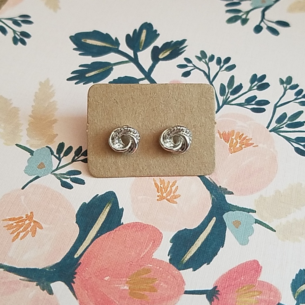 Silver earrings